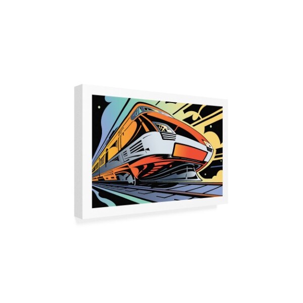 David Chestnutt 'Train High Speed' Canvas Art,12x19